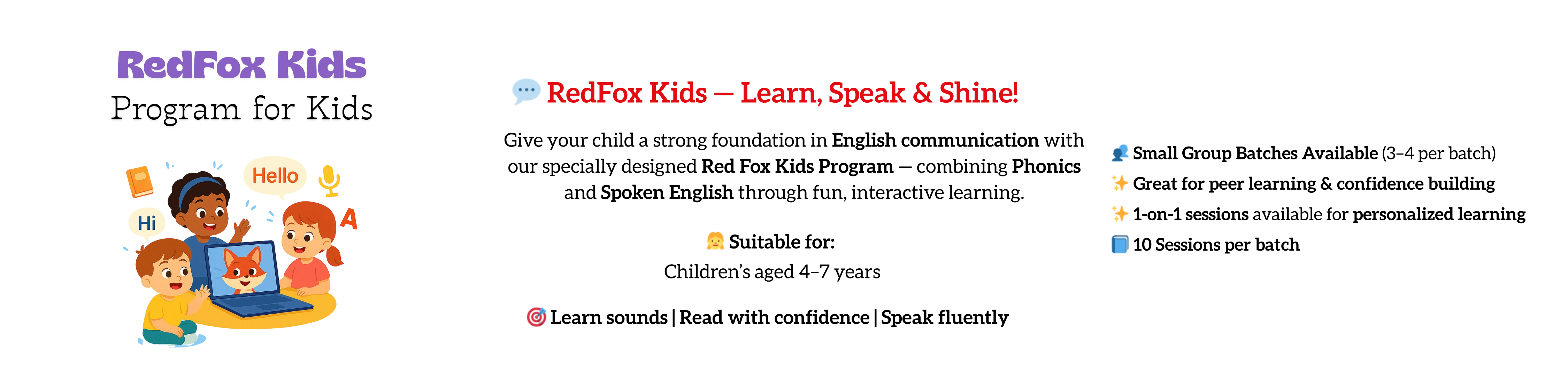 Red Fox Kids - Instructor LED Web